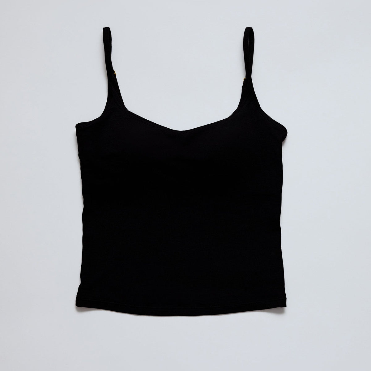 Supima® Cotton Cami Bra Black