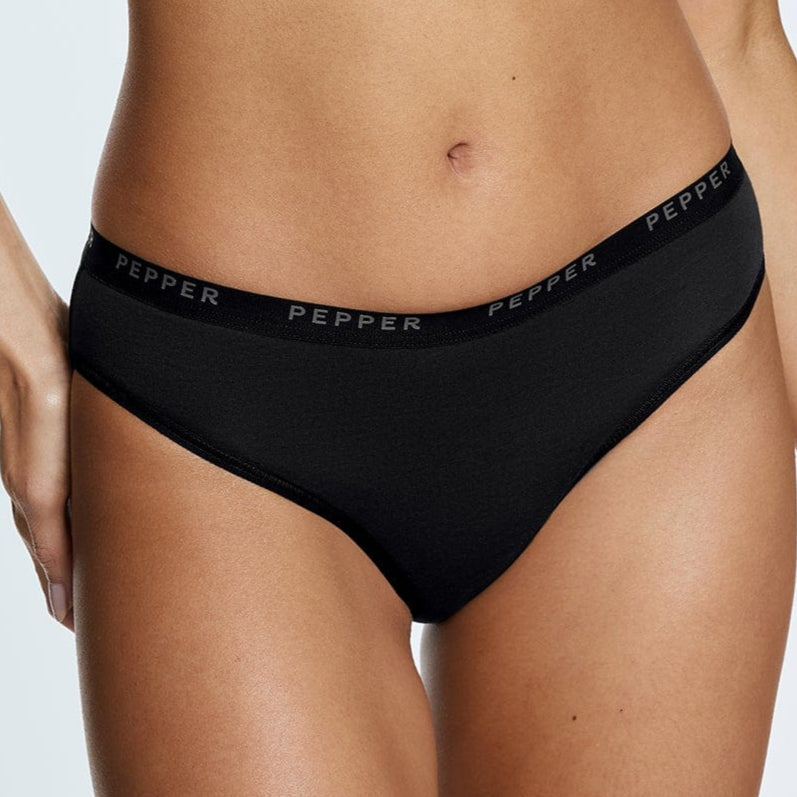 Supima® Cotton Bikini 3 Pack Lilas/Heather Grey/Black