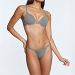 Supima® Cotton Lift Up Bra Duo Black/Heather Grey