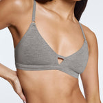 Supima® Cotton Wirefree Bra Duo Heather Grey