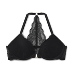 Lace Racerback Lift Up Bra Black
