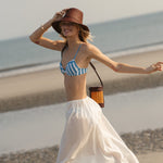 Lift Up Bikini Top Parasol (Azure/White)