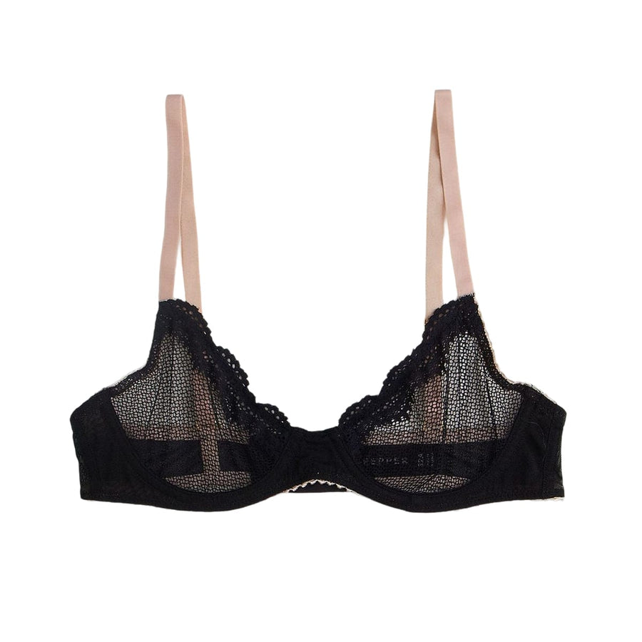 Signature Unlined Demi Bra Blush Trim