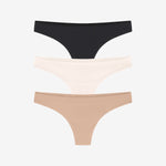 Simply Smooth No Show Thong 3 Pack