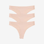 Simply Smooth No Show Thong 3 Pack Buff