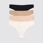 Simply Smooth No Show Thong Ecru