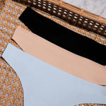 Simply Smooth No Show Thong Powder Blue