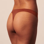 Simply Smooth No Show Thong 3 Pack Mesa/Terra/Black