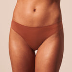 Simply Smooth No Show Thong 3 Pack Mesa/Terra/Black
