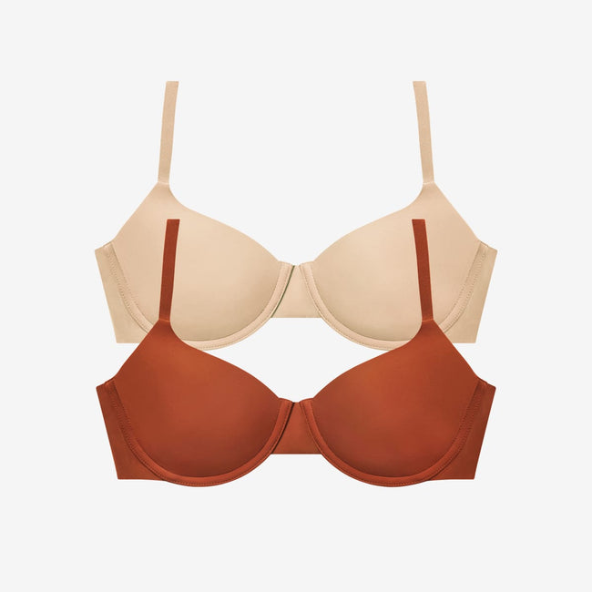 Simply Smooth T-Shirt Bra Duo Terra/Buff