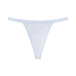Supima® Cotton String Thong Powder Blue Stripe