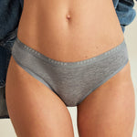Supima® Cotton Bikini 3 Pack Heather Grey