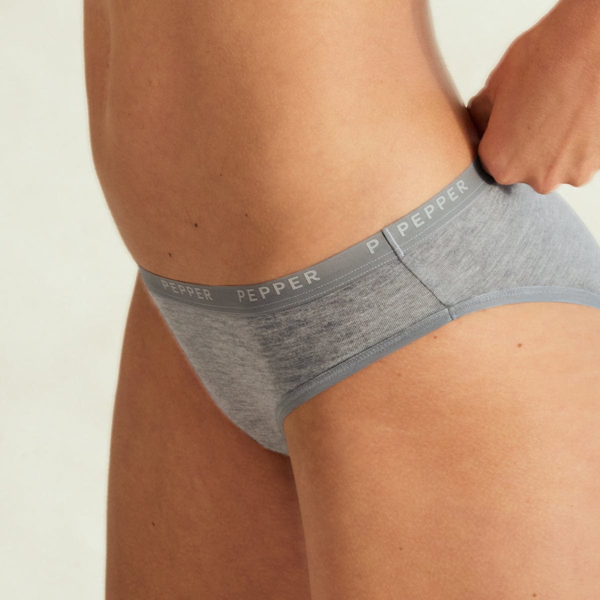 Supima® Cotton Bikini 3 Pack Heather Grey