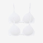 Supima® Cotton Lift Up Bra Duo White