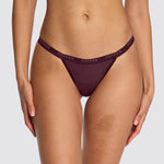 Supima® Cotton String Thong Fig