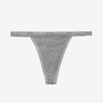 Supima® Cotton String Thong Heather Grey