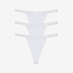Supima® Cotton String Thong 3 Pack White