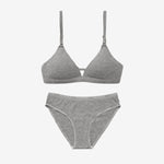 Supima® Cotton Wirefree Bra & Cotton Bikini Set