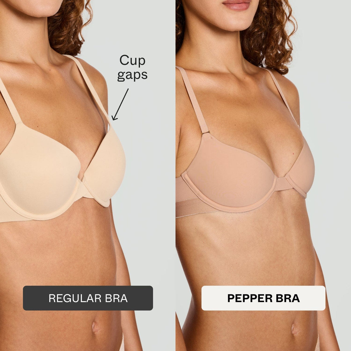 Demi T-Shirt Bra Buff